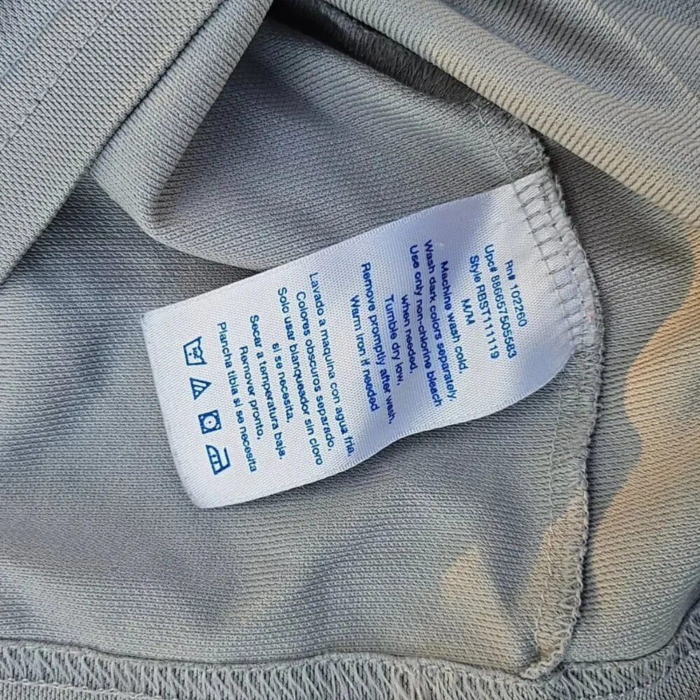 Reebok Men Tee Gray Polyester Sport Athletic T Shirt Size M - Picture 8 of 10